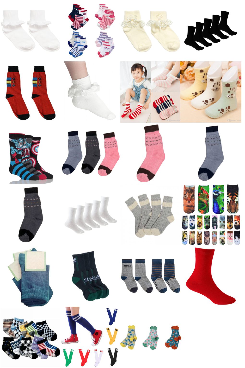 kids cotton socks